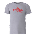 T-Shirt de Pêche Squelette Poisson