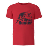 T-Shirt de Pêche Rouge Brochet