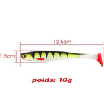 Leurre Souple <br> Jackfish Black Bass (x5)
