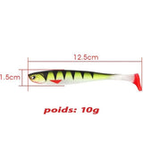 Leurre Souple <br> Jackfish Black Bass (x5)