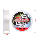 Fil de Pêche <br> 100% Fluorocarbone 50m